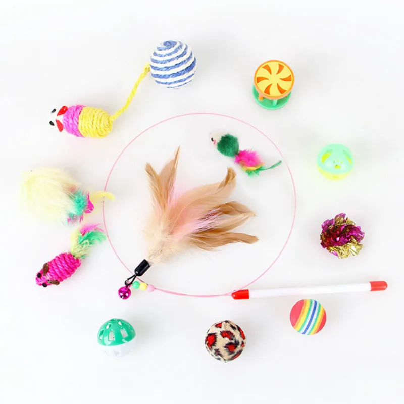 12PCS/Set Cat Toys Small Mini Playing Mouse Toys Pet Gifts Toys Packs Mouse Ball Colorful Feather Funny Cat Training Products
12PCS/Set Cat Toys Small Mini Playing Mouse Toys Pet Gifts Toys Packs Mouse Ball Colorful Feather Funny Cat Training Products