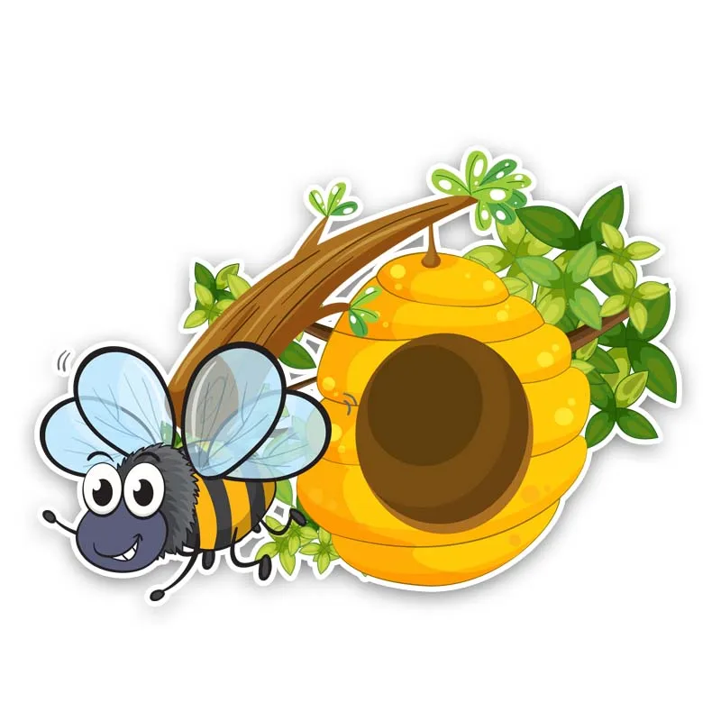 YJZT 14.5CM*10.3CM Bees And Beehives Decal PVC Car Sticker 12-300756 
YJZT 14.5CM*10.3CM Bees And Beehives Decal PVC Car Sticker 12-300756