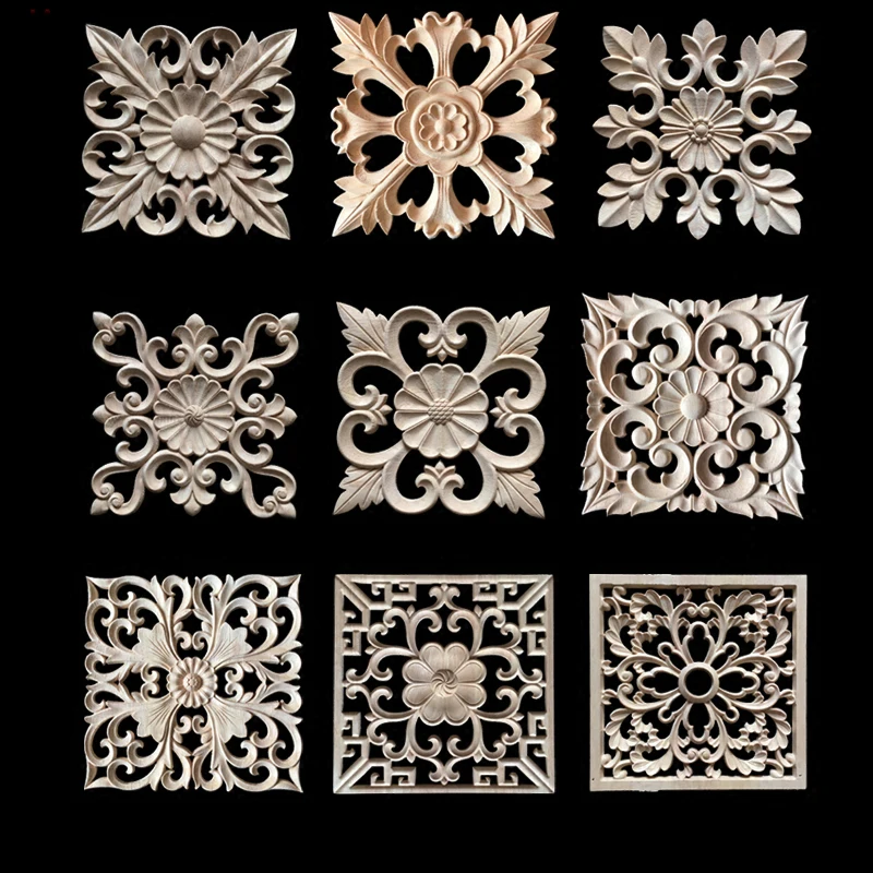 Decorative Wood Appliques Wood Carving Frame for Furniture Cabinet Door Nautical Home Decor Wooden Figurine Flower Pattern Carve
Decorative Wood Appliques Wood Carving Frame for Furniture Cabinet Door Nautical Home Decor Wooden Figurine Flower Pattern Carve