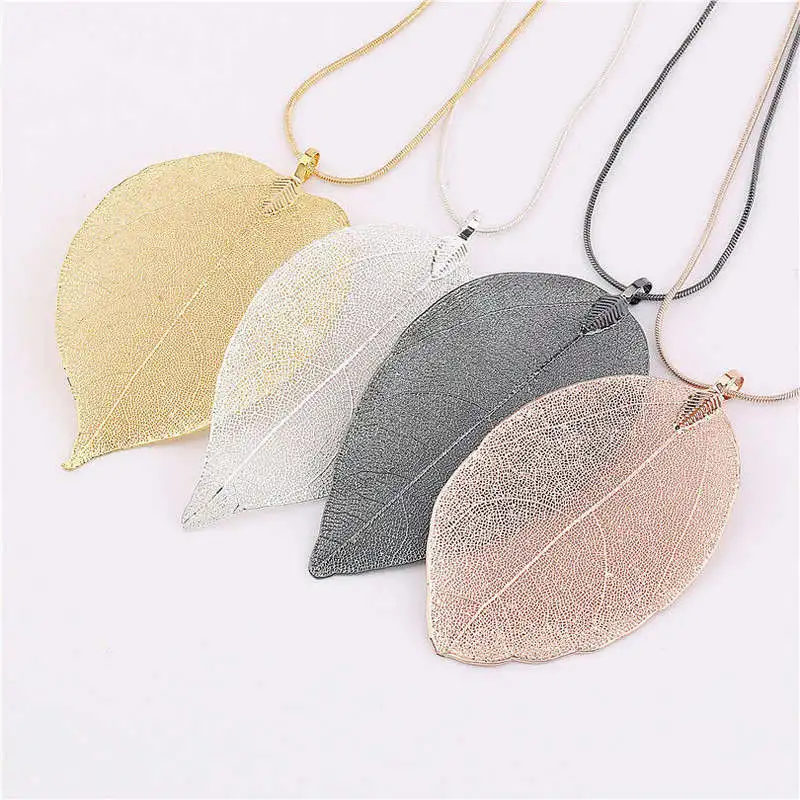 Women Statement Real Leaf Necklaces & Pendants collier femme Women Charms Leaf Maxi Necklace Fine Jewelry Shellhard 2019
Women Statement Real Leaf Necklaces & Pendants collier femme Women Charms Leaf Maxi Necklace Fine Jewelry Shellhard 2019