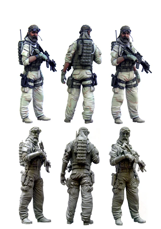 1:35 scale resin model kit resin figure model soldier D0047