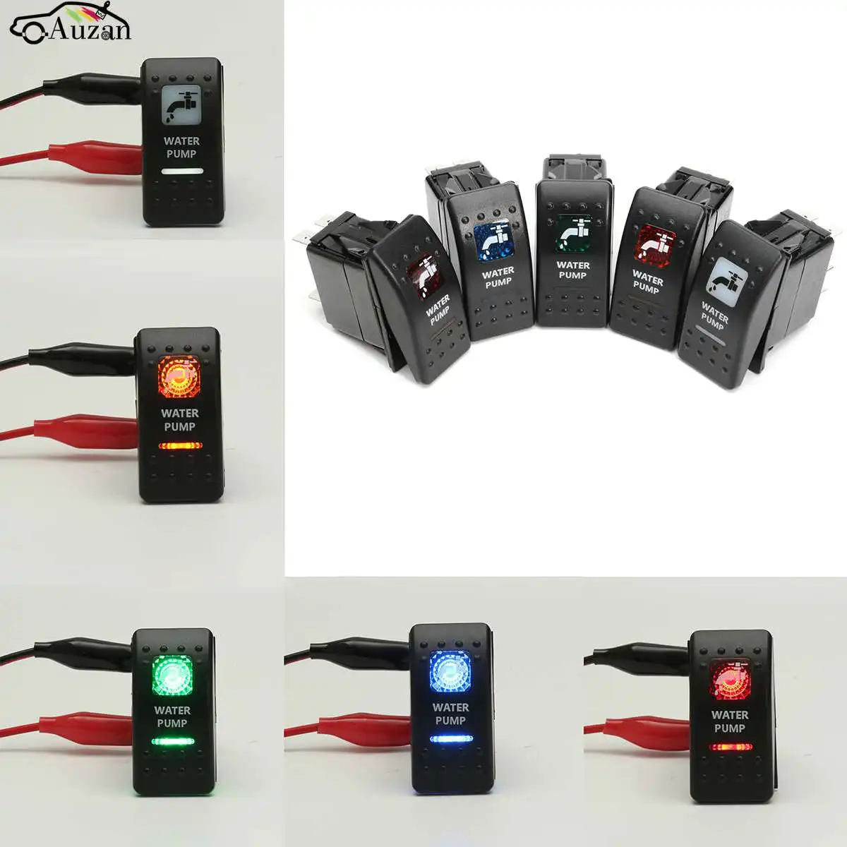 DC 12V 20A 24V/10A 5 Pin LED Light Water Pump Rocker Toggle Switch SPST ON-OFF Car Boat Bus Motorcycles UTV IP68 5 Colors
DC 12V 20A 24V/10A 5 Pin LED Light Water Pump Rocker Toggle Switch SPST ON-OFF Car Boat Bus Motorcycles UTV IP68 5 Colors