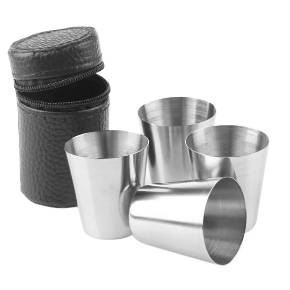 4Pcs/Set 30ml Stainless Steel Wine Beer Whiskey Cup Outdoor Travel Camping Mini Mugs Easy To Carry Accessories
4Pcs/Set 30ml Stainless Steel Wine Beer Whiskey Cup Outdoor Travel Camping Mini Mugs Easy To Carry Accessories