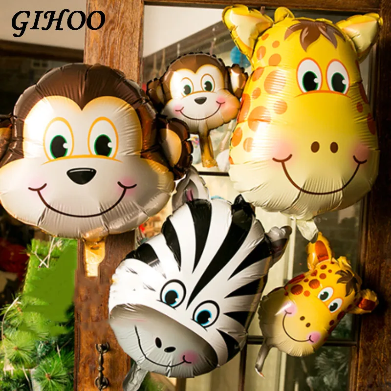 50pcs Mini Animal Helium Foil Balloons Event Party Monkey Zebra Tiger Dinosaur Kids Toys Air Ballons Animal Theme Party Suppies
50pcs Mini Animal Helium Foil Balloons Event Party Monkey Zebra Tiger Dinosaur Kids Toys Air Ballons Animal Theme Party Suppies