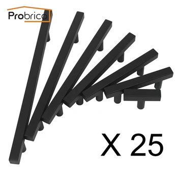 Probrico 25 Pcs Black Square T Bar Cabinet Handles for Furniture Stainless Steel Siding Barn Door knobs Dresser Cupboard Pulls
Probrico 25 Pcs Black Square T Bar Cabinet Handles for Furniture Stainless Steel Siding Barn Door knobs Dresser Cupboard Pulls