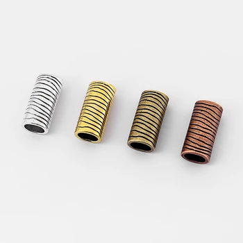 10pcs Bar Tube Carved Lines Four Color Fashion Jewelry For 10*6mm Licorice Leather Cord Bracelet Bangle Jewelry Accessories
10pcs Bar Tube Carved Lines Four Color Fashion Jewelry For 10*6mm Licorice Leather Cord Bracelet Bangle Jewelry Accessories