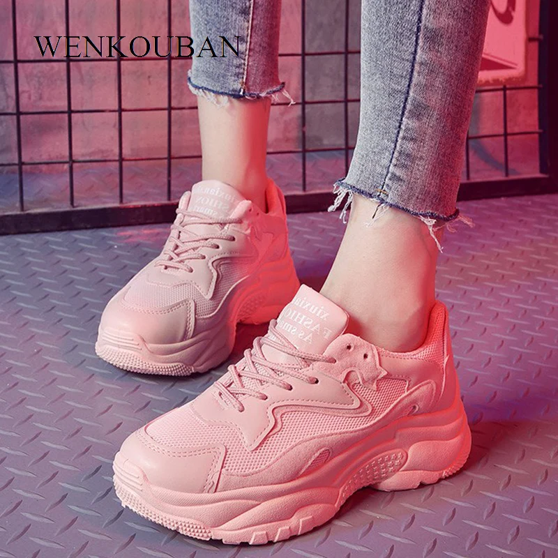 Women Chunky Sneakers Fashion Wedges Shoes For Women Dad shoes White Trainers Ladies Platform Sneakers Zapatillas Mujer 2019
Women Chunky Sneakers Fashion Wedges Shoes For Women Dad shoes White Trainers Ladies Platform Sneakers Zapatillas Mujer 2019