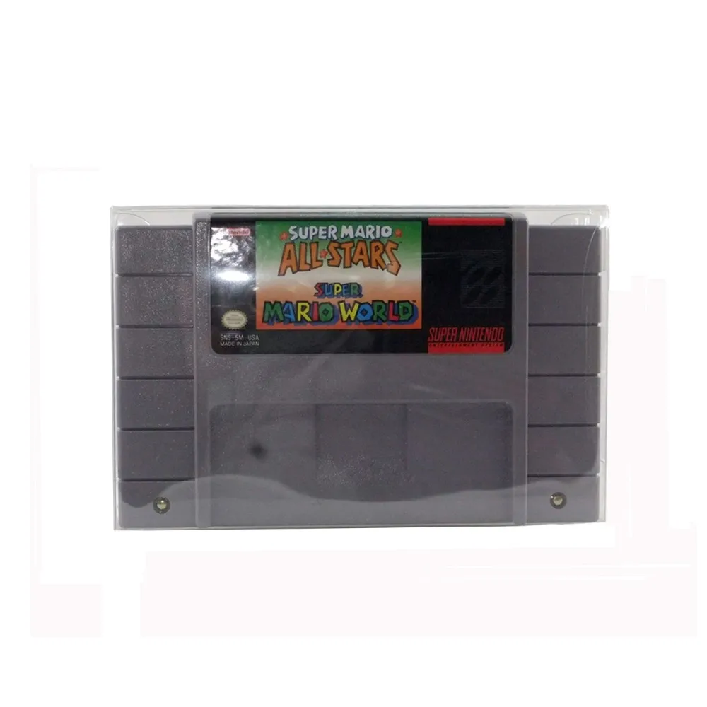 10pcs a lots for SNES Cartridge Case for SNES Cart Protector Card Sleeve Clear Box
10pcs a lots for SNES Cartridge Case for SNES Cart Protector Card Sleeve Clear Box