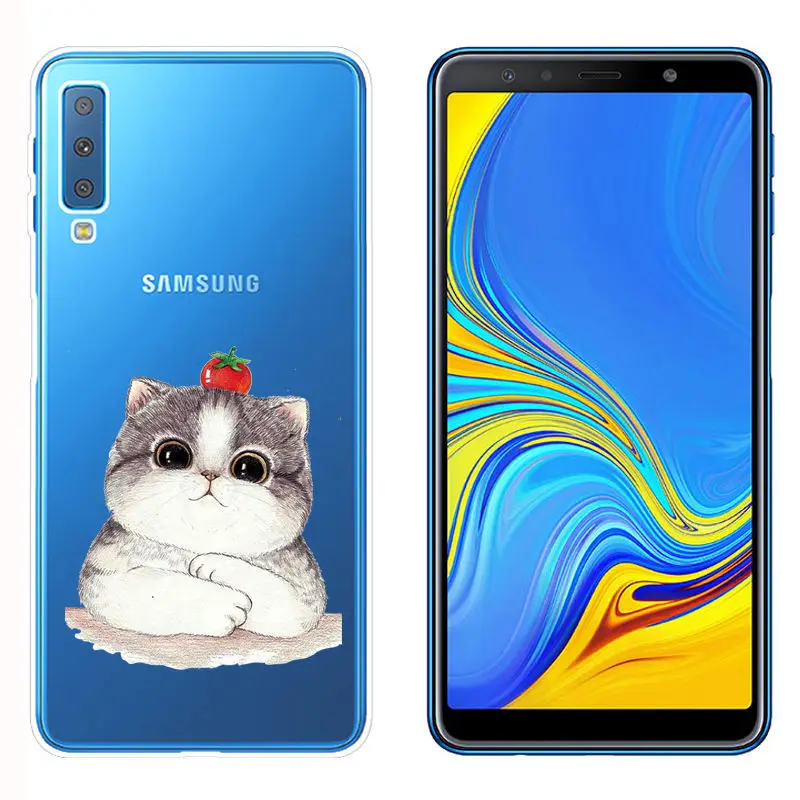 Arvin Painted Cute Animals Fundas FOR Samsung Galaxy A7 2018 A320 A6 Smart TPU Cover FOR Samsung A750 Soft Silicone Case for A6 (3)