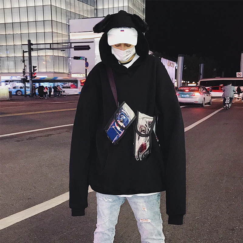 2019 Spring And Summer New Print Student Campus Hip Hop Cat Ears Loose Hooded Harajuku Men's Long Sleeve Casual Pullover
2019 Spring And Summer New Print Student Campus Hip Hop Cat Ears Loose Hooded Harajuku Men's Long Sleeve Casual Pullover