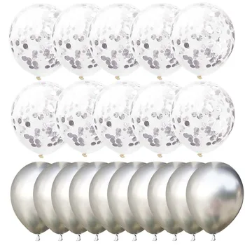 20pcs/set Silver Baloon Anniversary Birthday Party Balloons Gas Set ballon Gray Latex Confetti Globos Birthday Deco Kids Adult
20pcs/set Silver Baloon Anniversary Birthday Party Balloons Gas Set ballon Gray Latex Confetti Globos Birthday Deco Kids Adult