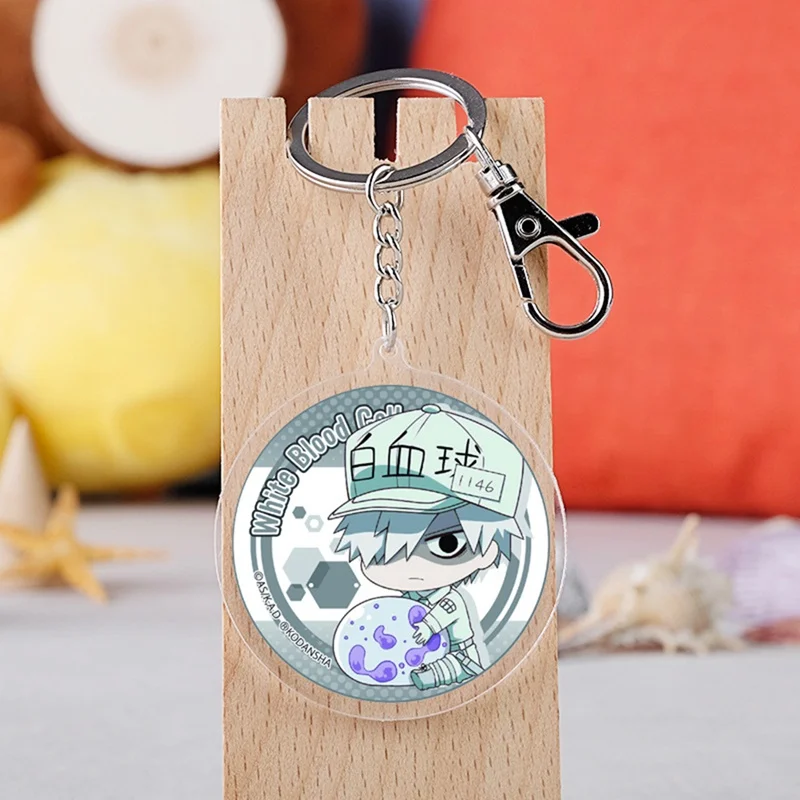 Anime Work Cells 1pc New Keychains Platelet Keychain Acrylic Keyring Key Chain Pendants
Anime Work Cells 1pc New Keychains Platelet Keychain Acrylic Keyring Key Chain Pendants