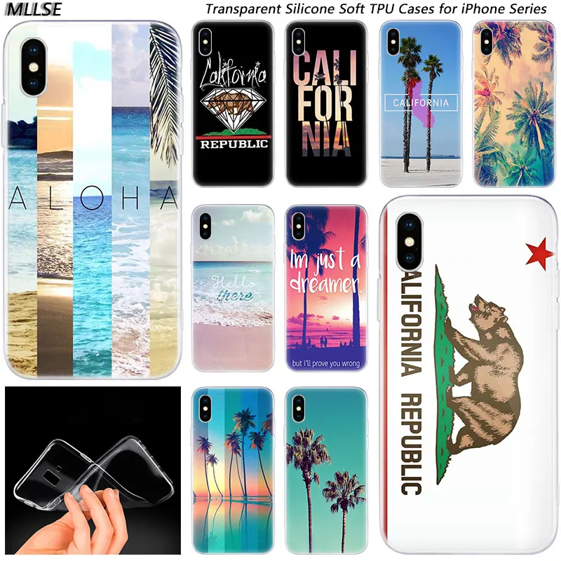 California trees Beach Surf Travel Tropical Fashion Silicone Case Cover for Apple iPhones 7 8 Plus 6s Plus 5 11 Pro XS Max X XR
California trees Beach Surf Travel Tropical Fashion Silicone Case Cover for Apple iPhones 7 8 Plus 6s Plus 5 11 Pro XS Max X XR