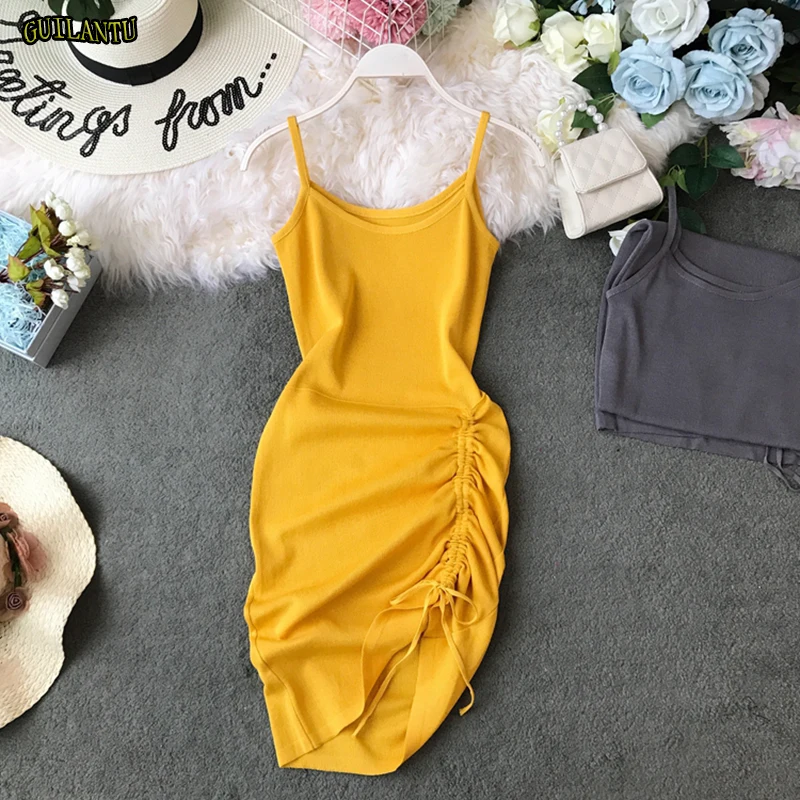 Summer Bodycon Backless Bandage Pencil Dress Women Spaghetti Strap Knitting Cotton Office Dress Casual Sexy Club Party Dresses
Summer Bodycon Backless Bandage Pencil Dress Women Spaghetti Strap Knitting Cotton Office Dress Casual Sexy Club Party Dresses