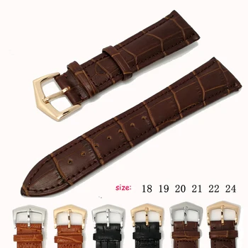 22mm Leather Watchband Black Brown Smooth Soft Watch Strap Men Women Genuine Leather Belt Metal Pin Silver Buckle Relojes Hombre
22mm Leather Watchband Black Brown Smooth Soft Watch Strap Men Women Genuine Leather Belt Metal Pin Silver Buckle Relojes Hombre