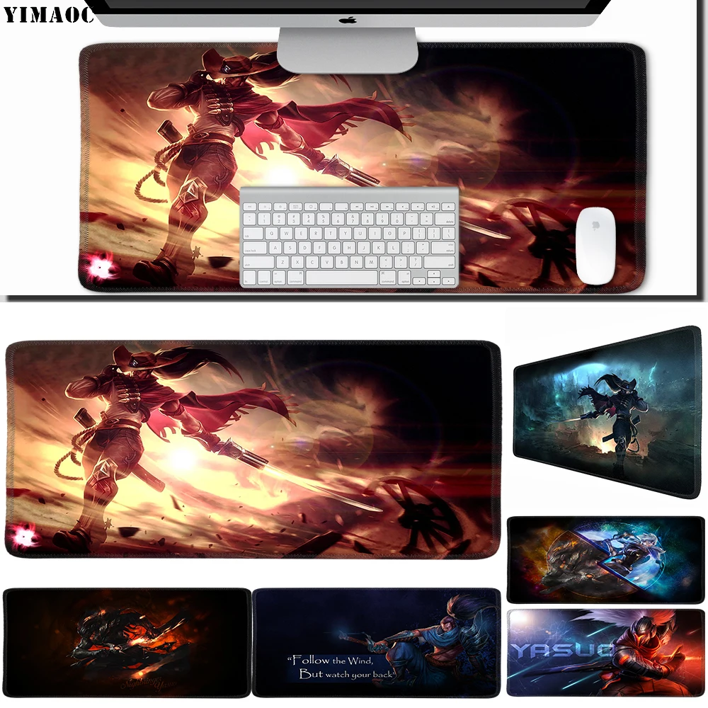 YIMAOC 30*60 cm Large Mouse Pad Gamer Mousepad Rubber Gaming Desk Mat with Locking Edge Yasuo
YIMAOC 30*60 cm Large Mouse Pad Gamer Mousepad Rubber Gaming Desk Mat with Locking Edge Yasuo