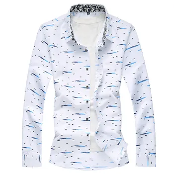 2018 Spring and Autumn new men's Casual printed Long-sleeved shirt Fashion plus size men's Collar shirt Size M-4XL 5XL 6XL 7XL
2018 Spring and Autumn new men's Casual printed Long-sleeved shirt Fashion plus size men's Collar shirt Size M-4XL 5XL 6XL 7XL