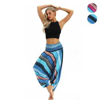 EU Size 2 Color Plank Pattern Workout Bloomers Womens Pants Elastic 3D Boho Summer High Waist Lantern Loose Wide Leg Pants
EU Size 2 Color Plank Pattern Workout Bloomers Womens Pants Elastic 3D Boho Summer High Waist Lantern Loose Wide Leg Pants