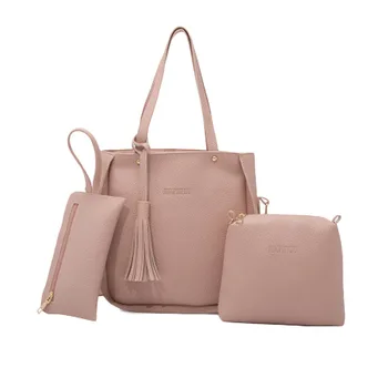 3PCs Women's Casual Leather Top-handle Handbag Tassel Shoulder Bag Ladies Messenger Crossbody Bag Composite Bag Clutch Wallet
3PCs Women's Casual Leather Top-handle Handbag Tassel Shoulder Bag Ladies Messenger Crossbody Bag Composite Bag Clutch Wallet
