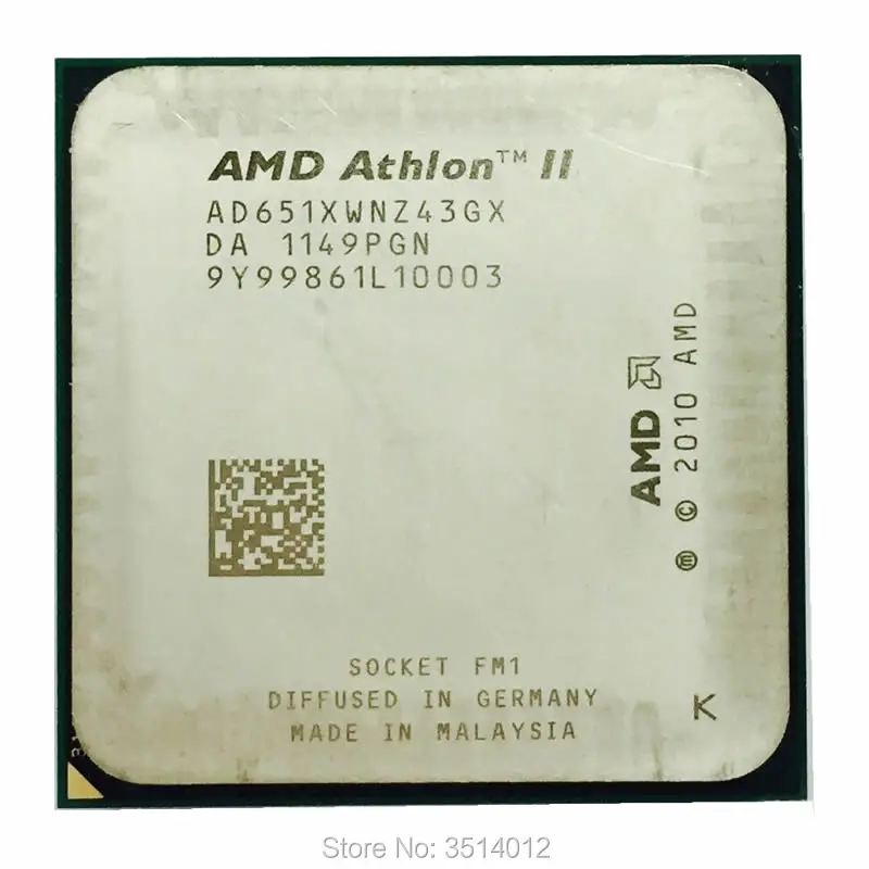 AMD Athlon II X4 651 X4 651X X4 651K 3.0 GHz Quad-Core CPU Processor AD651KWNZ43GX / AD651XWNZ43GX Socket FM1
AMD Athlon II X4 651 X4 651X X4 651K 3.0 GHz Quad-Core CPU Processor AD651KWNZ43GX / AD651XWNZ43GX Socket FM1