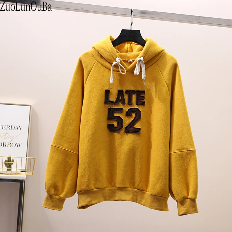 Zuolunouba New Winter Clothes Hoodies Women Sweatshirt Casual Letter Late 52 Harajuku Pullovers Drop-shoulder Loose Hooded
Zuolunouba New Winter Clothes Hoodies Women Sweatshirt Casual Letter Late 52 Harajuku Pullovers Drop-shoulder Loose Hooded
