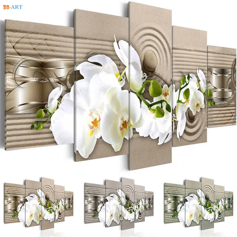 White Orchids Blossom Prints Poster Wall Painting 5 Pieces Moedern Flower Canvas Painting Wall Art for Bedroom Home Decor
White Orchids Blossom Prints Poster Wall Painting 5 Pieces Moedern Flower Canvas Painting Wall Art for Bedroom Home Decor