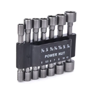 14pcs 1/4" Hex Shank Power Nut Driver Bit Set Sae Metric Nut Driver Socket Bits Quick-Change Screwdrivers Nutdrivers
14pcs 1/4" Hex Shank Power Nut Driver Bit Set Sae Metric Nut Driver Socket Bits Quick-Change Screwdrivers Nutdrivers