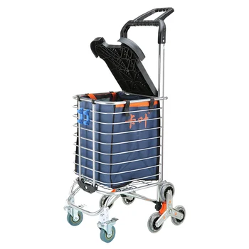 Climbing stairs shopping cart small cart folding trolley stroller elderly hand cart portable household trailer
Climbing stairs shopping cart small cart folding trolley stroller elderly hand cart portable household trailer