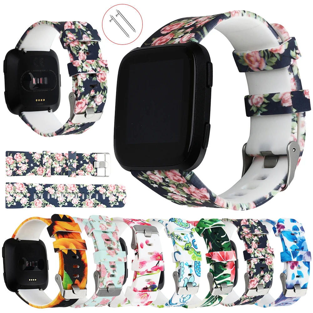 For Fitbit Versa Band Soft Silicone Floral Printed Replacement Watch Band Strap for Fitbit Versa Watchband Wrist Bracelet Belt
For Fitbit Versa Band Soft Silicone Floral Printed Replacement Watch Band Strap for Fitbit Versa Watchband Wrist Bracelet Belt