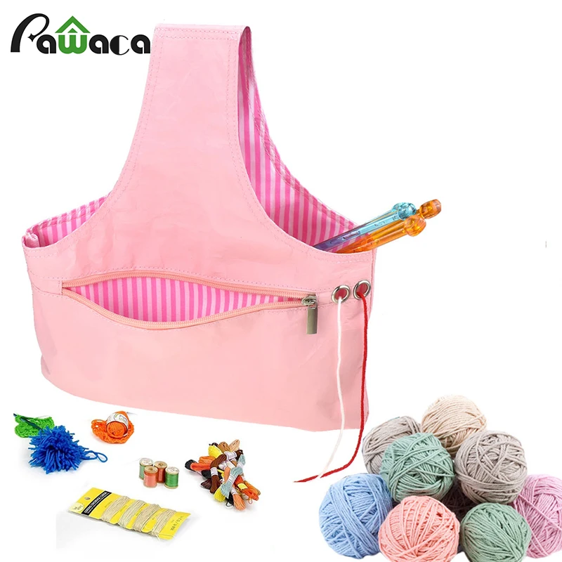 Knitting Tote Bag Woolen Yarn StorageRolls Bag Organizer Small Projects Waterproof Crochet Thread Bag for Yarn Sewing Tools
Knitting Tote Bag Woolen Yarn StorageRolls Bag Organizer Small Projects Waterproof Crochet Thread Bag for Yarn Sewing Tools