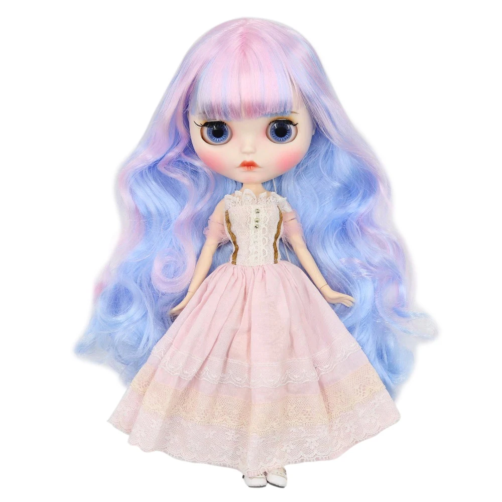 Фото Ледяная кукла DBS Blyth 1/6 bjd белая кожа совместное тело новое матовое лицо резные