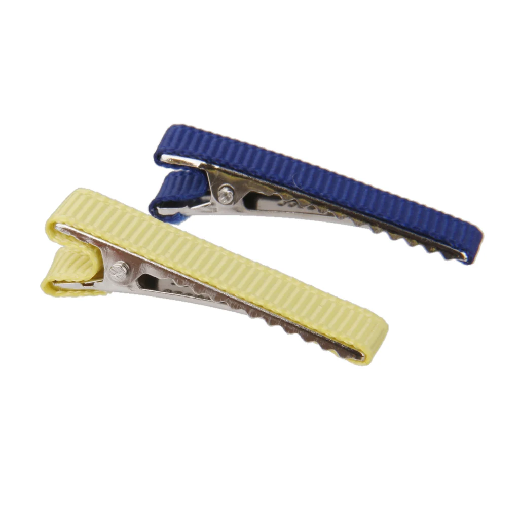50Pcs/Pack Colorful Headwear Stain Coverd Hair Section Clip Hair Duck-Bill Clips for Baby Kids Children Girls Accs