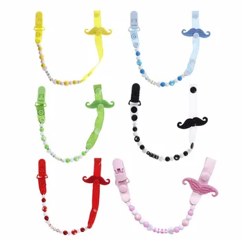 New Unisex Cute Baby Moustache Dummy Pacifier Clip Chain Holder Soother Nipple Strap Baby Feeding Gift
New Unisex Cute Baby Moustache Dummy Pacifier Clip Chain Holder Soother Nipple Strap Baby Feeding Gift