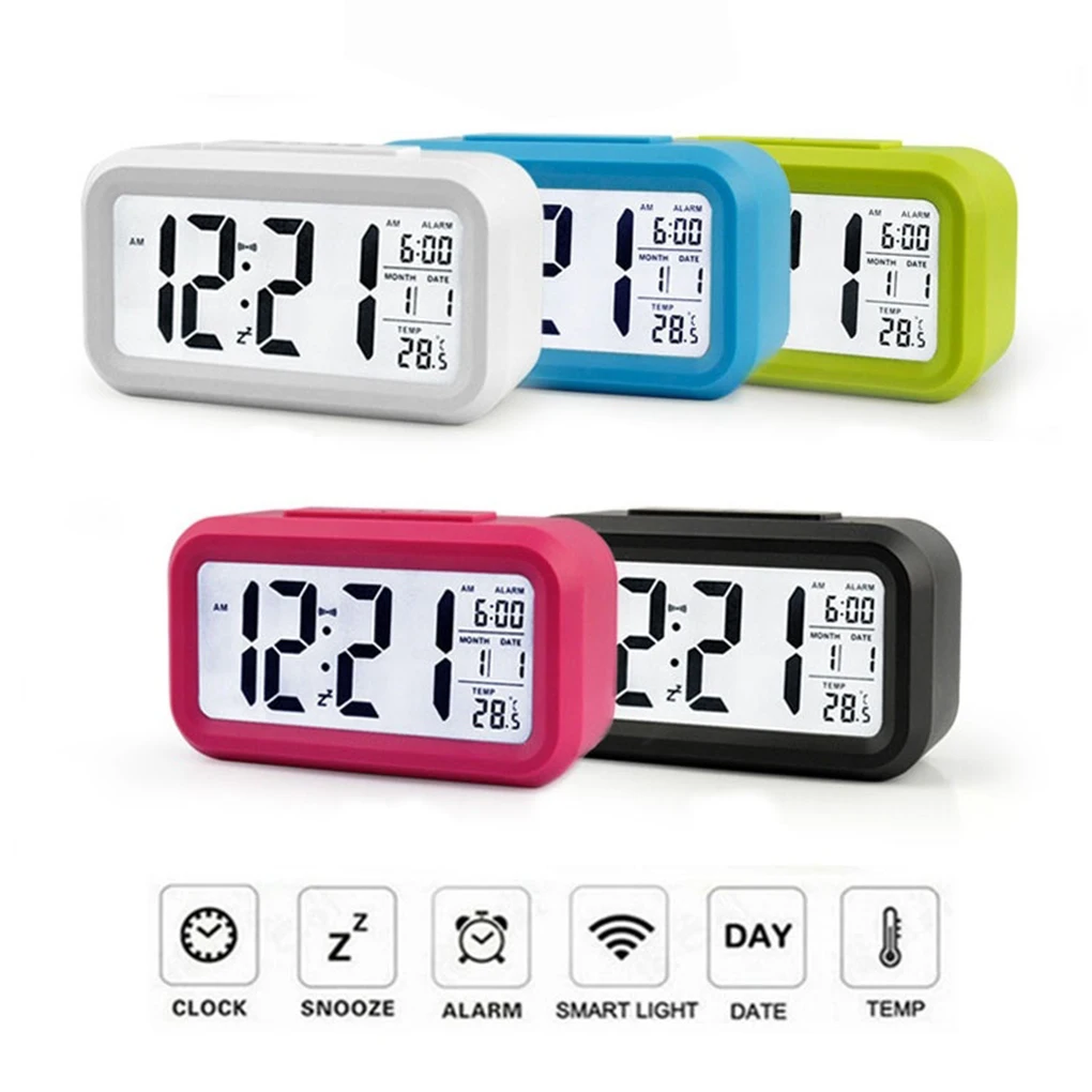 2019 Electronic LED Alarm Digital Big LED Screen Clock Electric Desktop Clock Data Time Calendar Desk Watch Table Clocks
2019 Electronic LED Alarm Digital Big LED Screen Clock Electric Desktop Clock Data Time Calendar Desk Watch Table Clocks