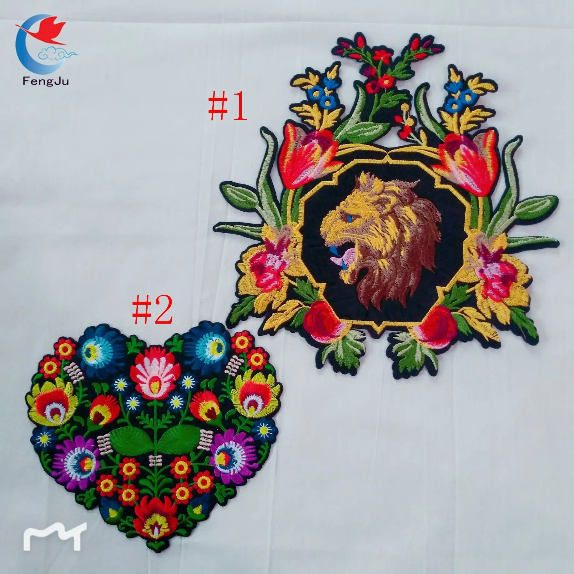 FengJu 1pc Flower heart Lion Applique Clothing Embroidery Iron on Patches Fabric Sticker Repair Embroidered Patch for Sweater
FengJu 1pc Flower heart Lion Applique Clothing Embroidery Iron on Patches Fabric Sticker Repair Embroidered Patch for Sweater