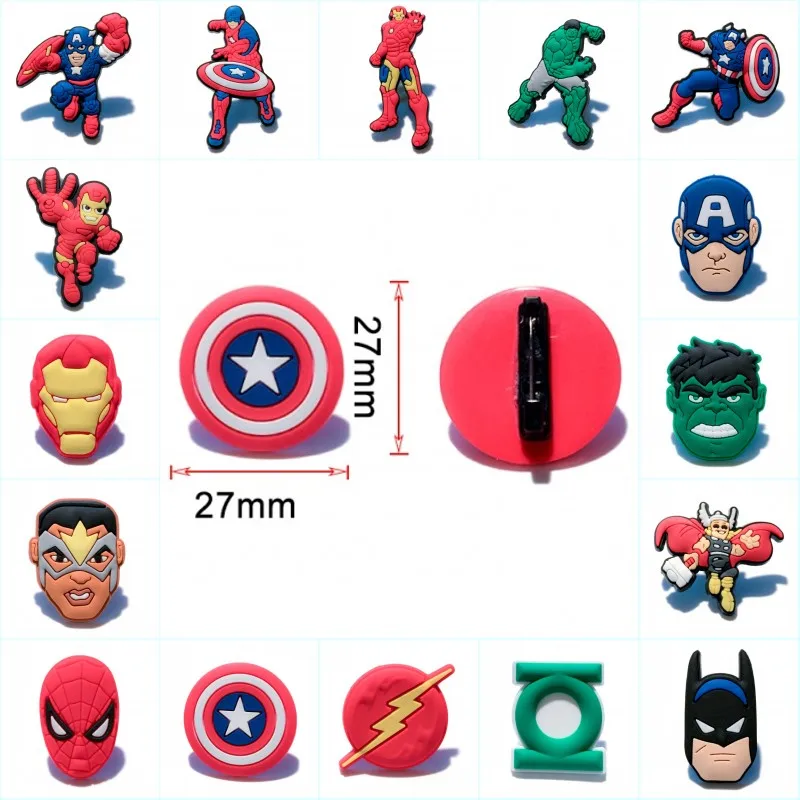 1Pcs Marvel Avenger Superhero Cartoon Action Figure Icon PVC Pin Badge Brooches Clothes/Bag Accessory Brooch DIY Medal Craft
1Pcs Marvel Avenger Superhero Cartoon Action Figure Icon PVC Pin Badge Brooches Clothes/Bag Accessory Brooch DIY Medal Craft