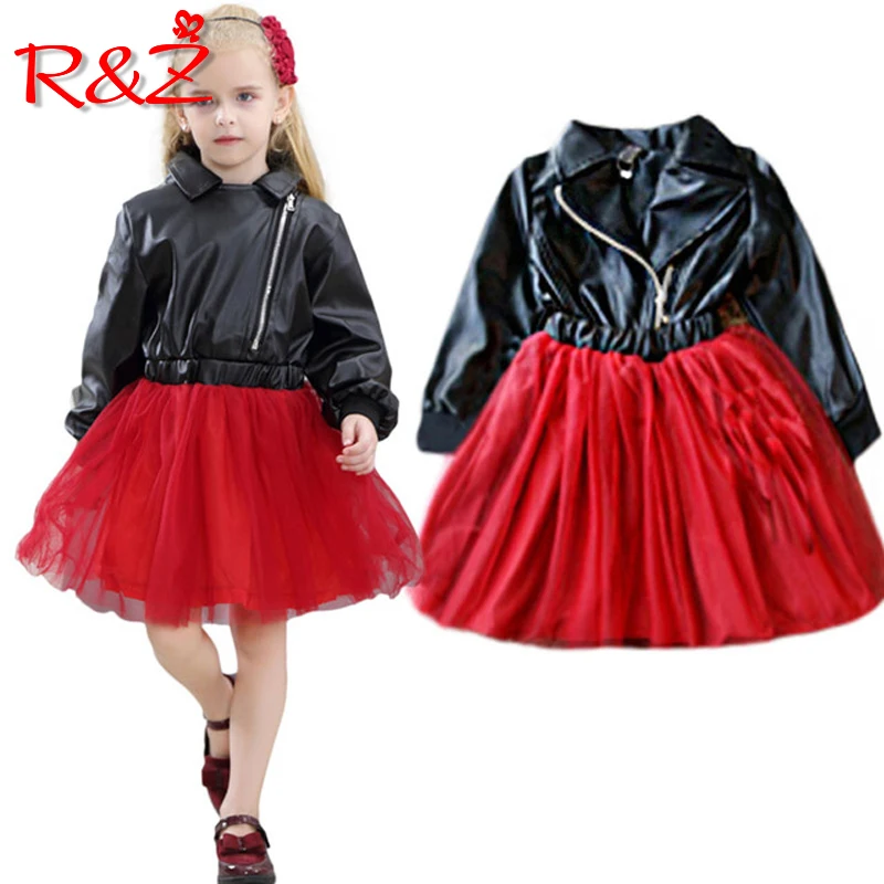 R&Z Baby Girls Dress 2018 Autumn Fashion Lapel Zipper Leather Diamond Print Long Sleeve Mesh Tutu Dress for Girls Kids Clothing
R&Z Baby Girls Dress 2018 Autumn Fashion Lapel Zipper Leather Diamond Print Long Sleeve Mesh Tutu Dress for Girls Kids Clothing
