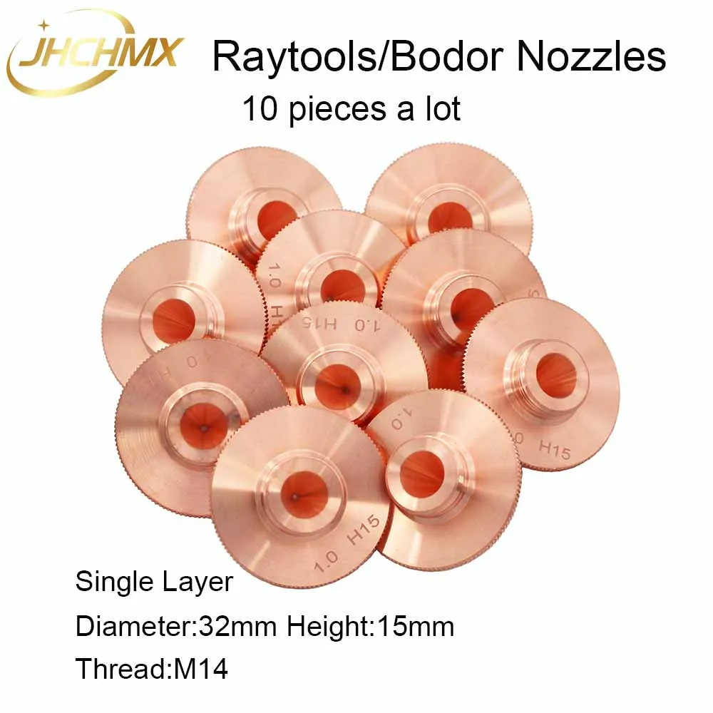 JHCHMX 10pcs Raytools Laser Nozzles Single Layer Dia.32mm Caliber 0.8-4.0mm For Raytools BT230 BT240 Fiber Laser Head Bodor
JHCHMX 10pcs Raytools Laser Nozzles Single Layer Dia.32mm Caliber 0.8-4.0mm For Raytools BT230 BT240 Fiber Laser Head Bodor