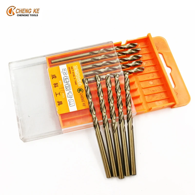 CHENG KE 100Pcs/Set twist drill bit 2.5mm 3.2mm 3.8mm 4.2mm 5mm 6mm professional cobalt steel alloys metal drill bits
CHENG KE 100Pcs/Set twist drill bit 2.5mm 3.2mm 3.8mm 4.2mm 5mm 6mm professional cobalt steel alloys metal drill bits