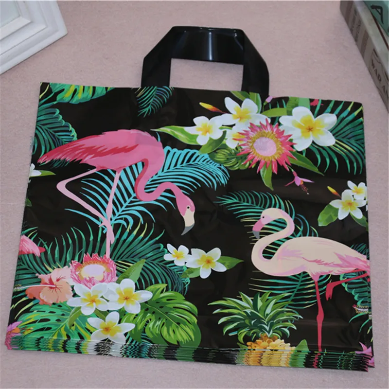 High-density Polythylene Eco-friendly Clothing Packaging With Flower 10pcs/lot 29*35cm Large Bolsas de Plastico With Handles
High-density Polythylene Eco-friendly Clothing Packaging With Flower 10pcs/lot 29*35cm Large Bolsas de Plastico With Handles