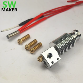 SWMAKER V6 Volcano All Metal HotEnd nozzle pack for DIY Reprap 3D printer 1.75/3 mm filament Nozzle include 0.6/0.8/1.0/1.2mm
SWMAKER V6 Volcano All Metal HotEnd nozzle pack for DIY Reprap 3D printer 1.75/3 mm filament Nozzle include 0.6/0.8/1.0/1.2mm