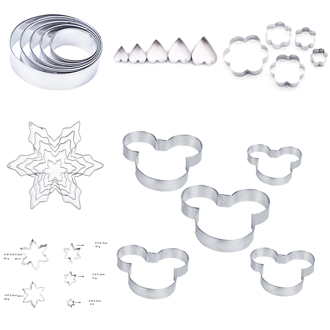 2018 Stainless Steel Cookie Cutter Flower Heart Round Snowflake Shape Cake Mold Biscuit Stencils Kitchen Pastry Tools Bakeware
2018 Stainless Steel Cookie Cutter Flower Heart Round Snowflake Shape Cake Mold Biscuit Stencils Kitchen Pastry Tools Bakeware