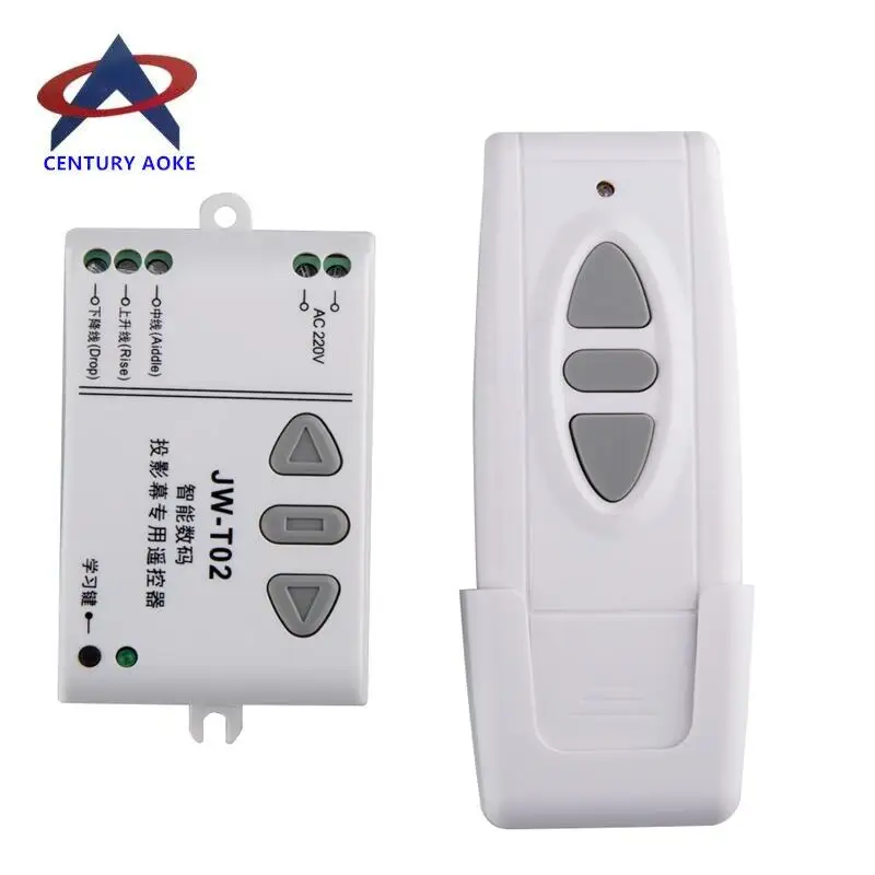 Ac 220 v 433mhz intelligent digital RF wireless remote control switch system for projection screen/garage door/blinds
Ac 220 v 433mhz intelligent digital RF wireless remote control switch system for projection screen/garage door/blinds