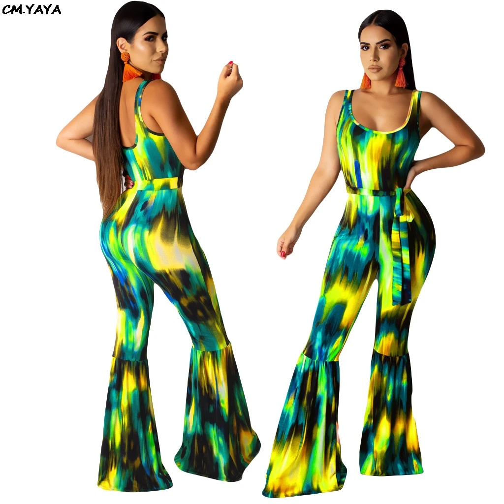 2019 new women summer tie dye galaxy print sleeveless tank high waist sashes jumpsuit flare long romper playsuit 2 color GLA8159
2019 new women summer tie dye galaxy print sleeveless tank high waist sashes jumpsuit flare long romper playsuit 2 color GLA8159
