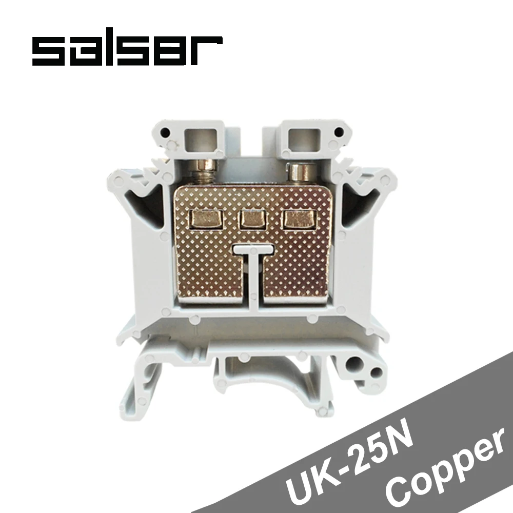 (5PCS) UK-25N DIN Rail Universal Terminal Blocks 100A 800V 25mm2 Screw Type UK25N Phoenix Connector
(5PCS) UK-25N DIN Rail Universal Terminal Blocks 100A 800V 25mm2 Screw Type UK25N Phoenix Connector