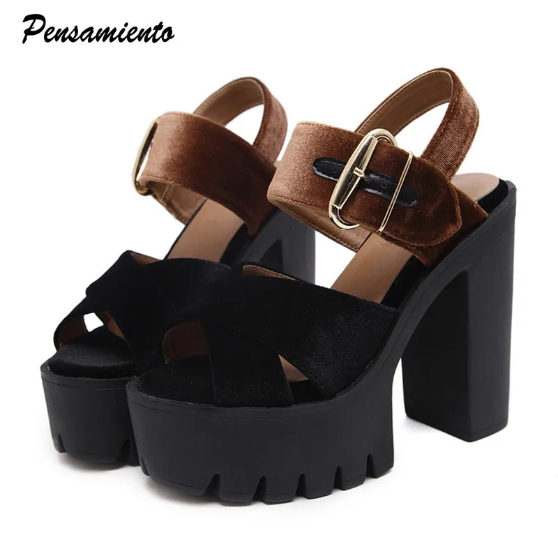 2019 Summer Flock Women Sandals Platform Wedge Square Heeled Female shoes Comfortable High heels Shoes Woman Sandalias Mujer
2019 Summer Flock Women Sandals Platform Wedge Square Heeled Female shoes Comfortable High heels Shoes Woman Sandalias Mujer
