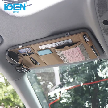 1PCS PU Leather Car Sunshade Storage Bag Sun Visor Organizer Sunglasses Card Pen Holder With Parking Phone Number Plate 3 Colors
1PCS PU Leather Car Sunshade Storage Bag Sun Visor Organizer Sunglasses Card Pen Holder With Parking Phone Number Plate 3 Colors