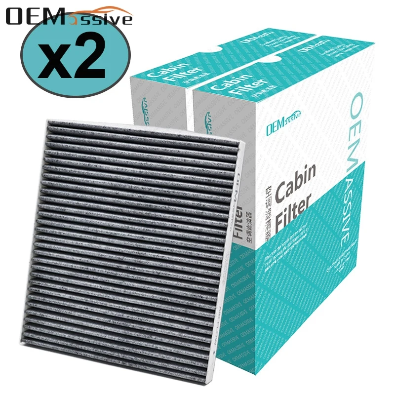 2PC Car Pollen Cabin Air Filter Activated Carbon 97133-2E200 97133-2E210AT For Hyundai Accent Genesis Coupe Tucson Kia Rio Rondo
2PC Car Pollen Cabin Air Filter Activated Carbon 97133-2E200 97133-2E210AT For Hyundai Accent Genesis Coupe Tucson Kia Rio Rondo