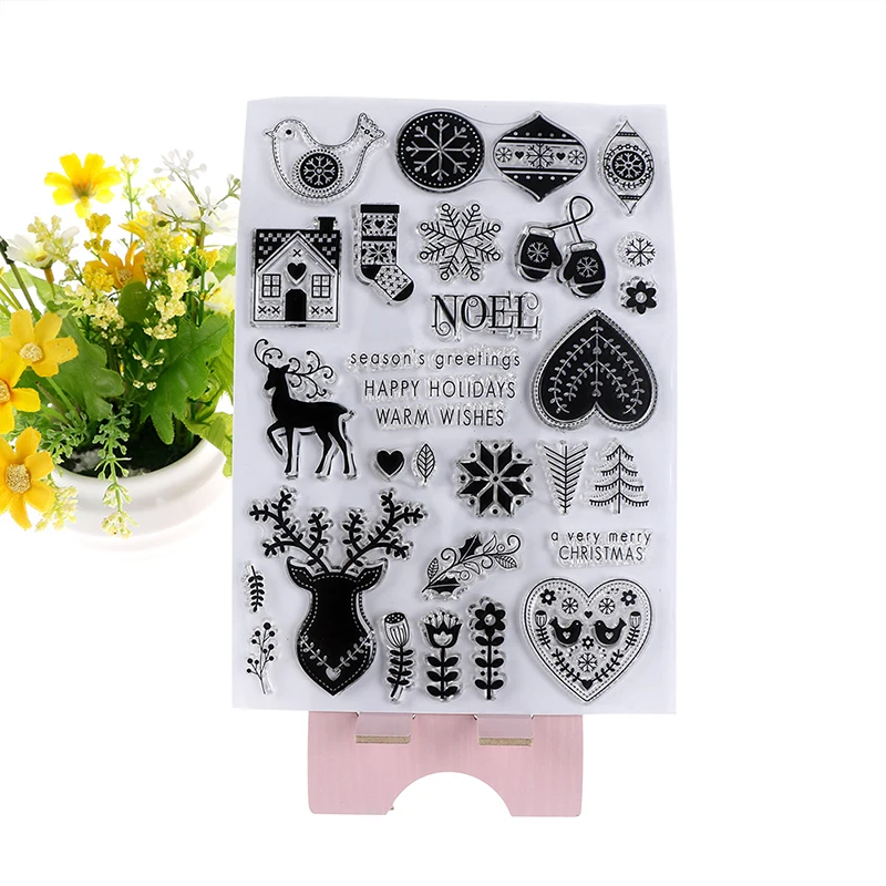Christmas Tree Deer Santa Clause Happy Christmas Transparent Clear Christmas Series Stamps for kids DIY Scrapbooking/Card gift
Christmas Tree Deer Santa Clause Happy Christmas Transparent Clear Christmas Series Stamps for kids DIY Scrapbooking/Card gift