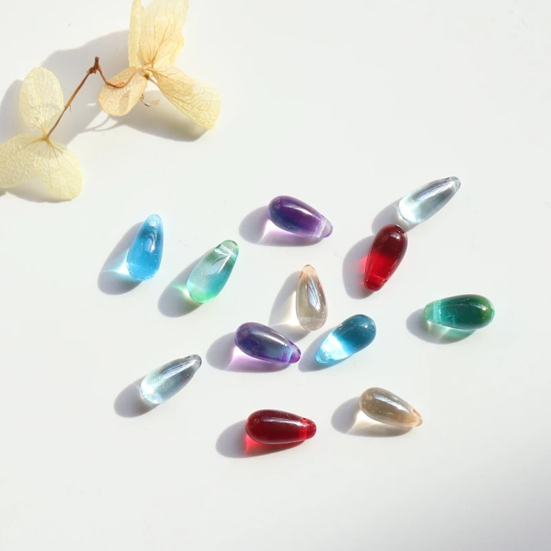 5*10MM 50Pcs Mixed Colors Water Drop Teardrop Czech Glass Crystal Bead Jewellery Charms Jewelry Beads | Украшения и аксессуары